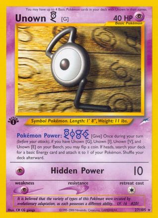 Unown [G] [N4 - 027/105]