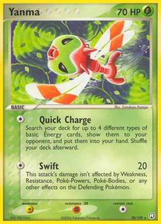 Yanma 028  - Reverse Holofoil Team Rocket Returns - Rare