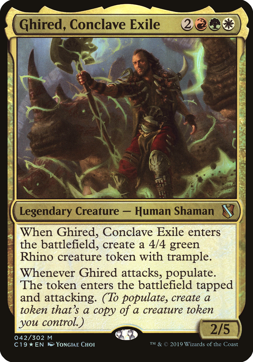 Ghired, Conclave Exile (Commander 2019) [OVER - 42]