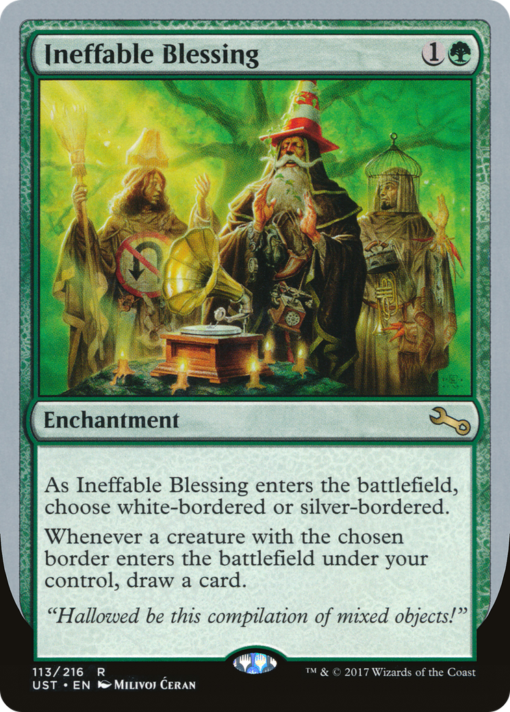 Ineffable Blessing (C) (UST-113C) - Unstable Foil
