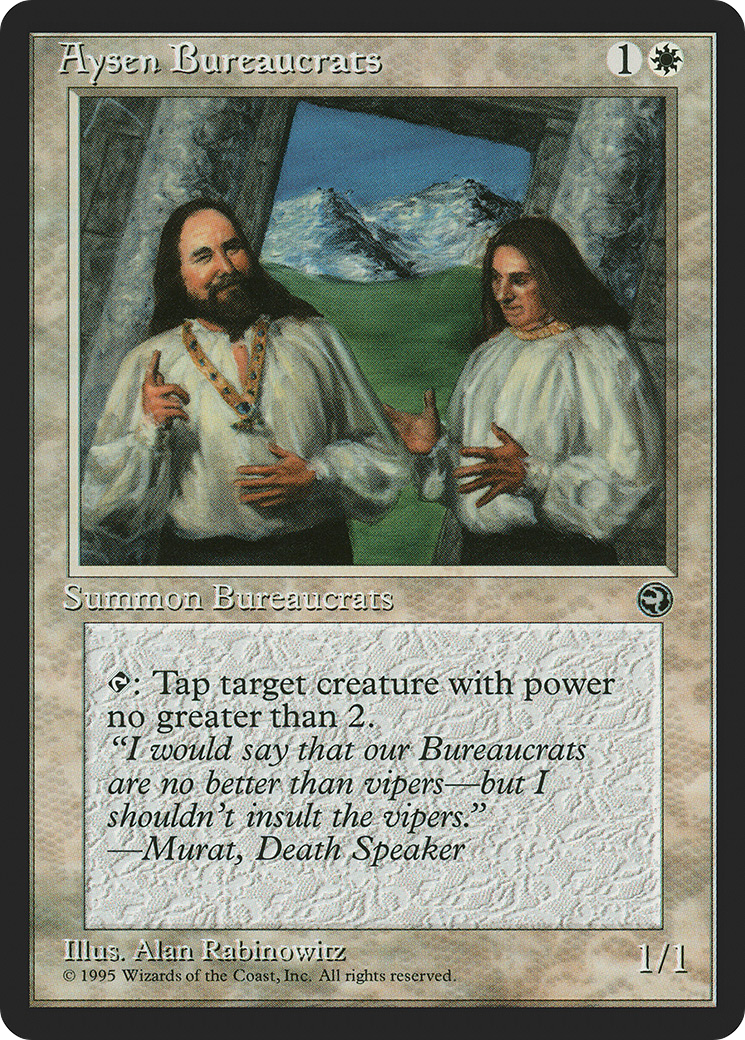 Aysen Bureaucrats [HML - N/A]