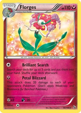 Florges 066/106  - Holofoil XY  Flashfire - Holo Rare