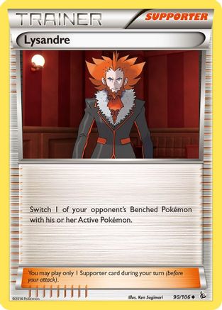 Lysandre 090/106  - Reverse Holofoil XY  Flashfire - Uncommon