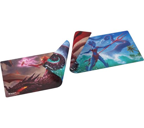 Gamegenic - Magic: The Gathering - Doublesided Playmat: Reality Fracture - Kiora of Salt and Sand / Fire and Ashes