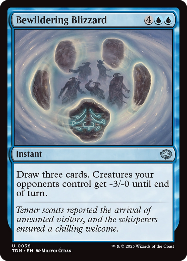 Bewildering Blizzard (TDM-038) - Tarkir: Dragonstorm Foil
