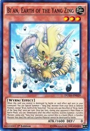 Bi'an, Earth of the Yang Zing (DUEA-EN029) - Duelist Alliance 1st Edition