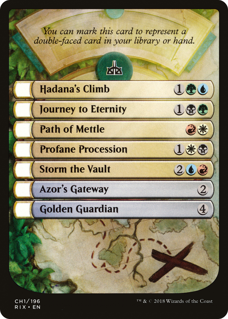 Checklist Card - Rivals of Ixalan [RIX - CH1]