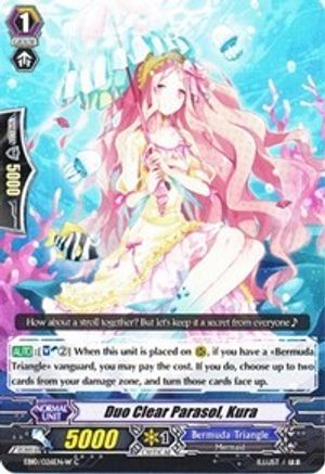 Duo Clear Parasol, Kura (White) (EB10/026EN-W) - EB - Divas Duet
