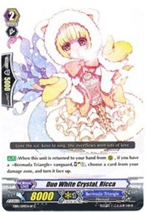 Duo White Crystal, Ricca (White) (EB10/019EN-W) - EB10 - Divas Duet
