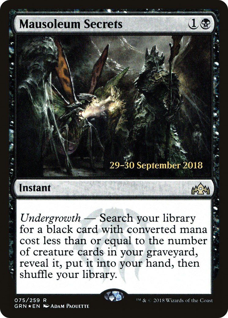 Mausoleum Secrets [PRE - 75]