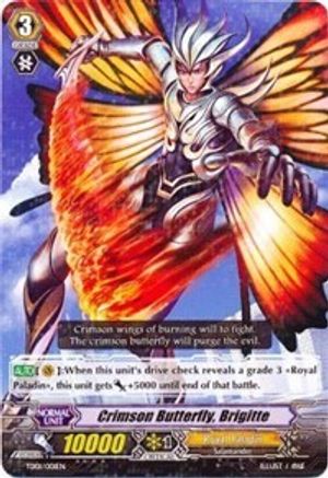 Crimson Butterfly, Brigitte (Holo) (TD01/001EN) - Trial Deck 1: Blaster Blade