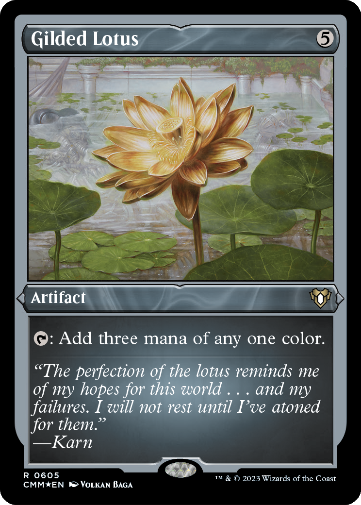 Gilded Lotus (Foil Etched) [CMM - 605]