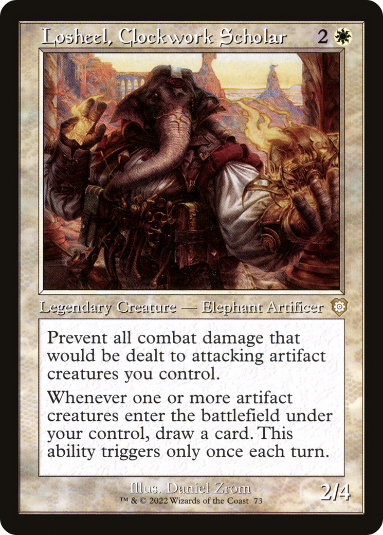 Losheel, Clockwork Scholar (Retro Frame) [BRC - 73]