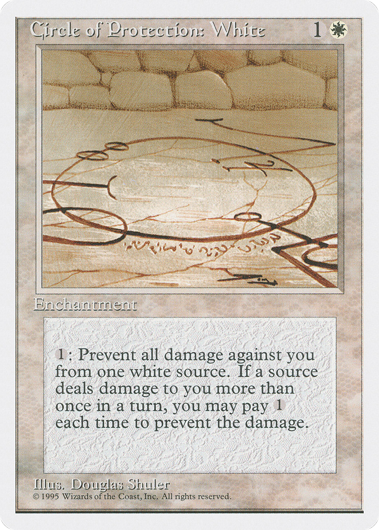 Circle of Protection: White [4ED - N/A]