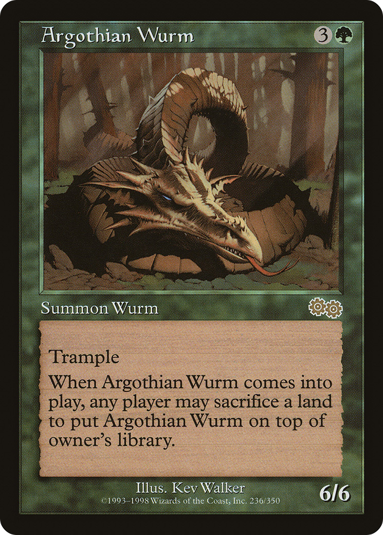 Argothian Wurm [USG - 236]