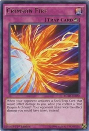 Crimson Fire (LC5D-EN080) - Legendary Collection 5D's 1st Edition