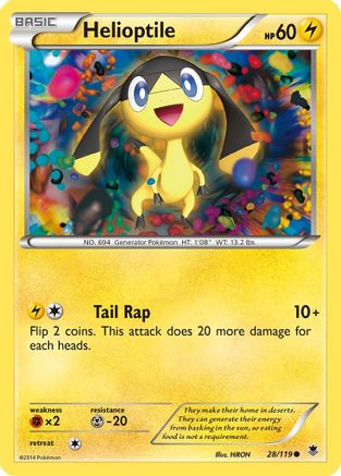 Helioptile (28) 028  XY  Phantom Forces - Common