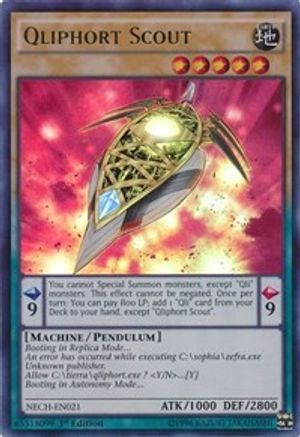 Qliphort Scout (NECH-EN021) - The New Challengers 1st Edition