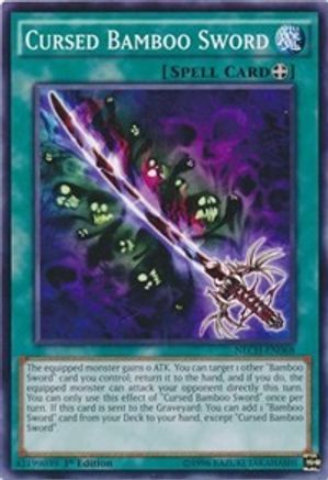 Cursed Bamboo Sword (NECH-EN068) - The New Challengers 1st Edition