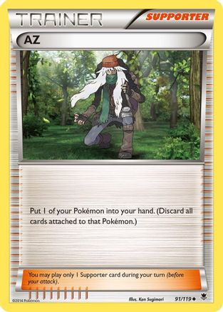 AZ 091  - Reverse Holofoil XY  Phantom Forces - Uncommon