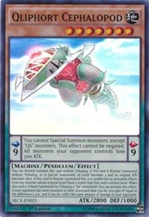 Qliphort Cephalopod (SECE-EN021) - Secrets of Eternity Unlimited