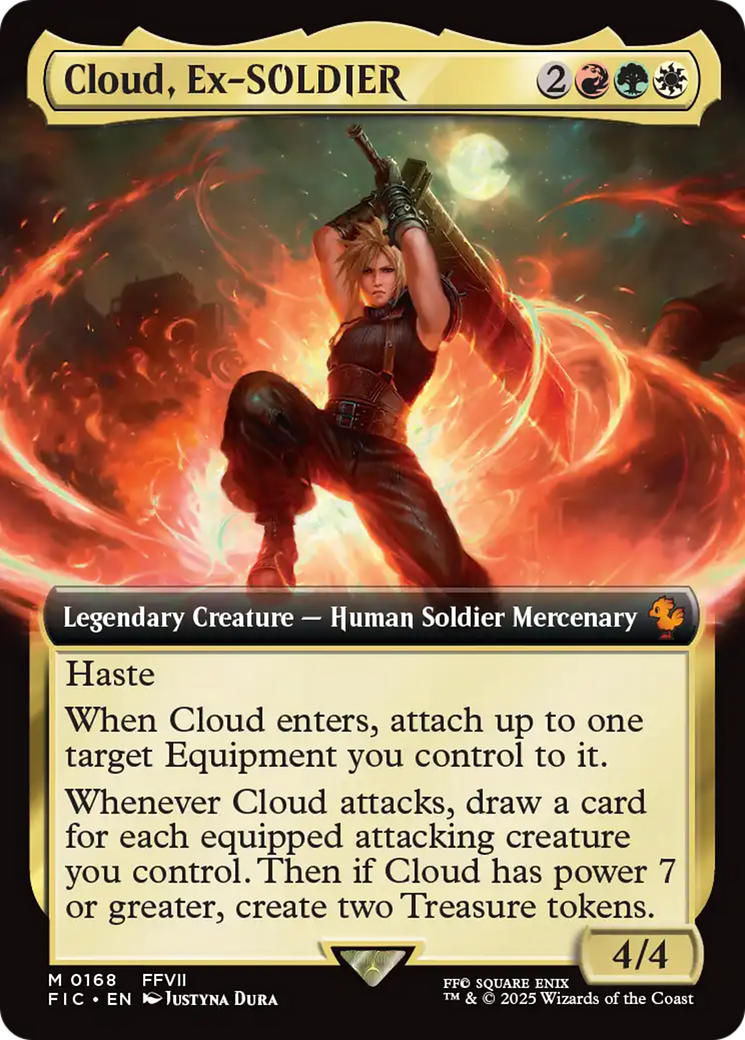 Cloud, Ex-SOLDIER (Extended Art) (FIC-168) - Commander: FINAL FANTASY: (Extended Art) Foil
