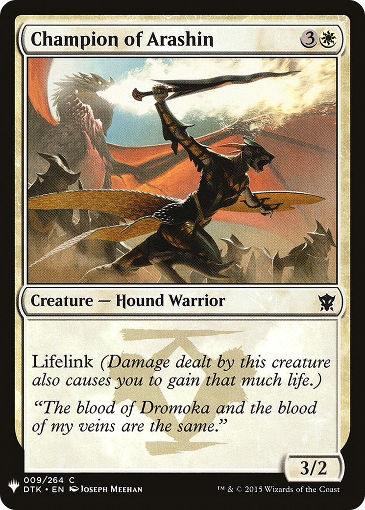 Champion of Arashin [LIST - 9]