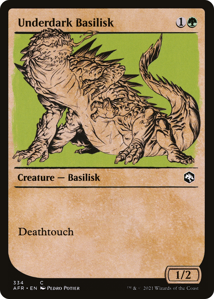 Underdark Basilisk (Showcase) [AFR - 334]