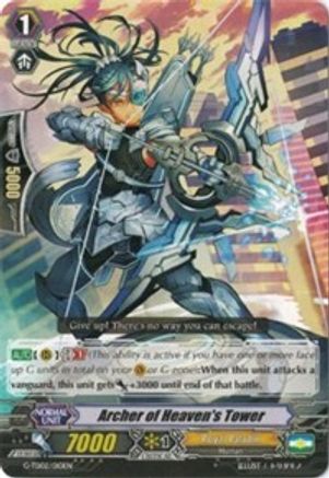 Archer of Heaven's Tower (G-TD02/010EN) - G-TD02: Divine Swordsman of the Shiny Star