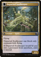 Devoted Grafkeeper (MID-218) - Innistrad: Midnight Hunt: (Double Faced Transform) Foil
