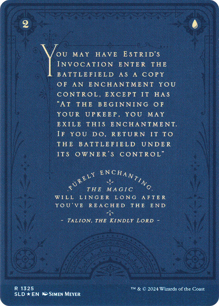 Estrid's Invocation // Estrid's Invocation (SLD-1325) - Secret Lair Drop (Borderless) Foil