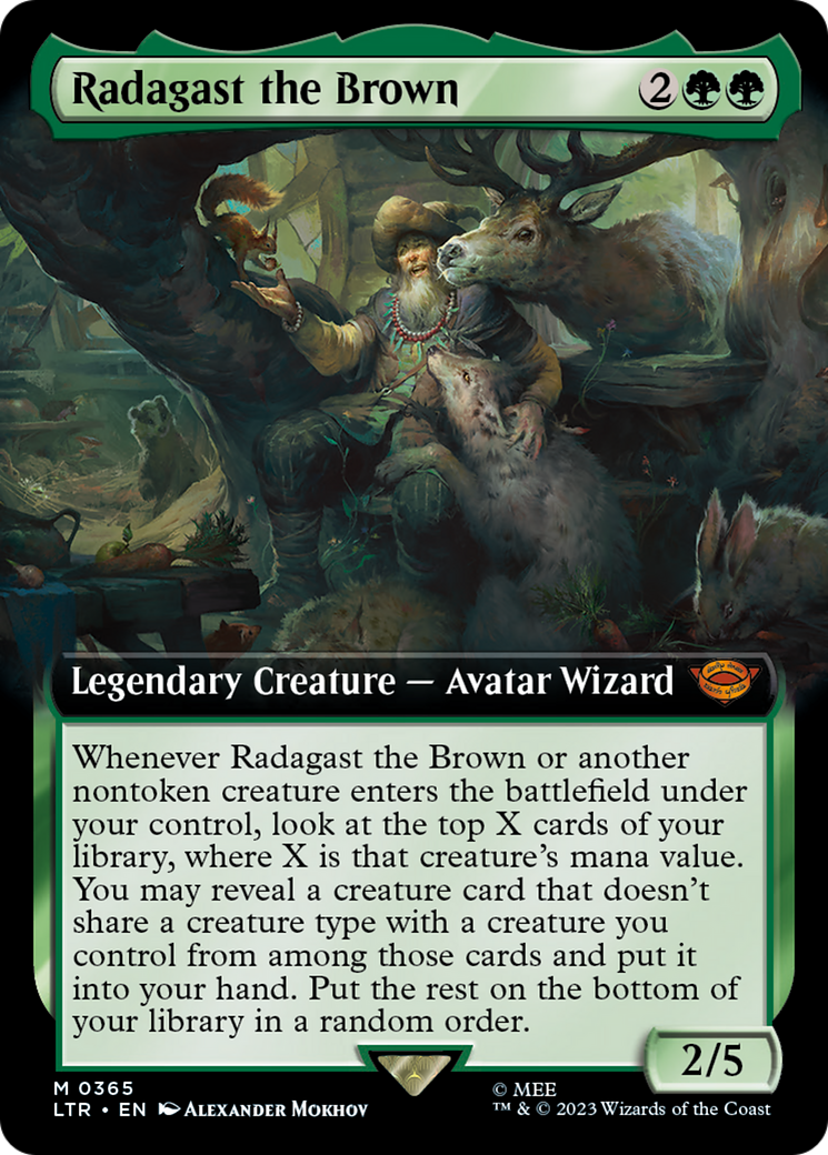 Radagast the Brown (Extended Art) (LTR-365) - The Lord of the Rings: Tales of Middle-earth: (Extended Art) Foil