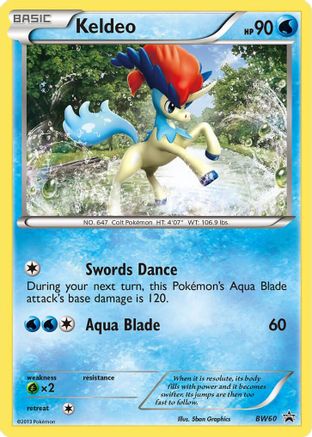 Keldeo BW60  Black and White Promos - Promo
