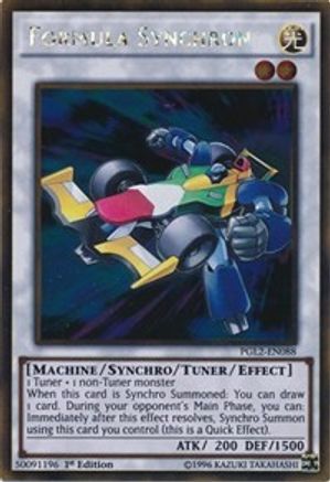 Formula Synchron (PGL2-EN088) - Premium Gold: Return of the Bling 1st Edition