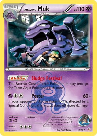 Team Aqua's Muk [DCR - 8/34]