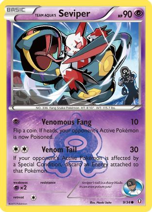 Team Aqua's Seviper [DCR - 9/34]