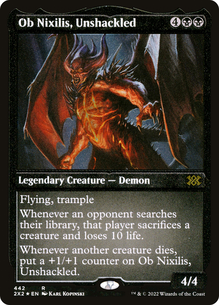 Ob Nixilis, Unshackled (Foil Etched) [2X2 - 442]