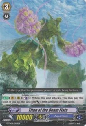 Titan of the Beam Fists (G-TD04/003EN) - G-TD04: Blue Cavalry of the Divine Marine Spirits