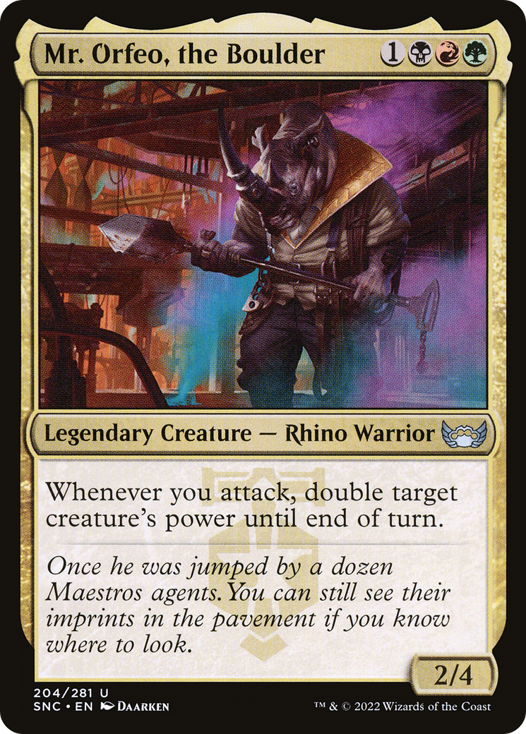 Mr. Orfeo, the Boulder [SNC - 204]