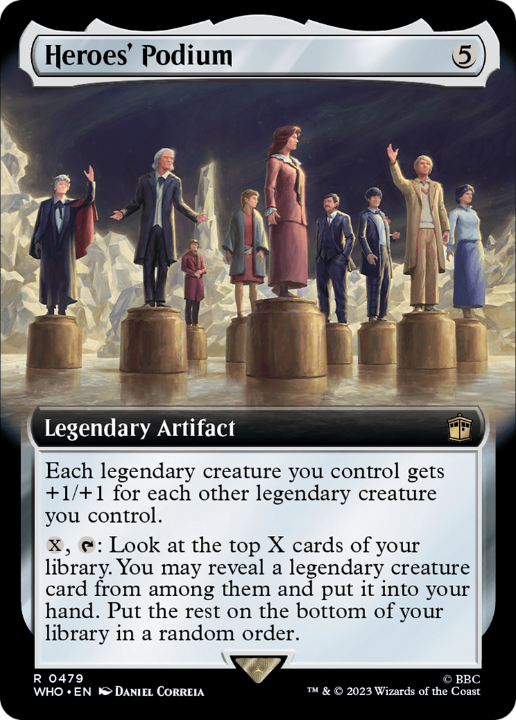 Heroes' Podium (Extended Art) (WHO-479) - Doctor Who: (Extended Art) Foil