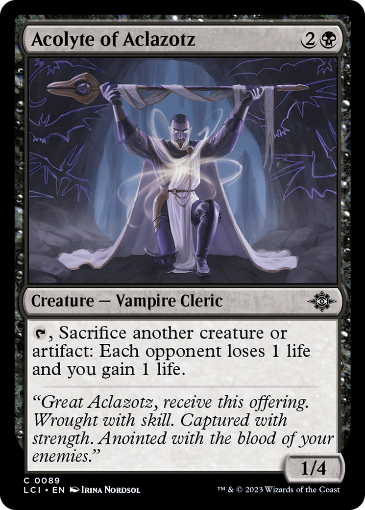 Acolyte of Aclazotz [LCI - 89]