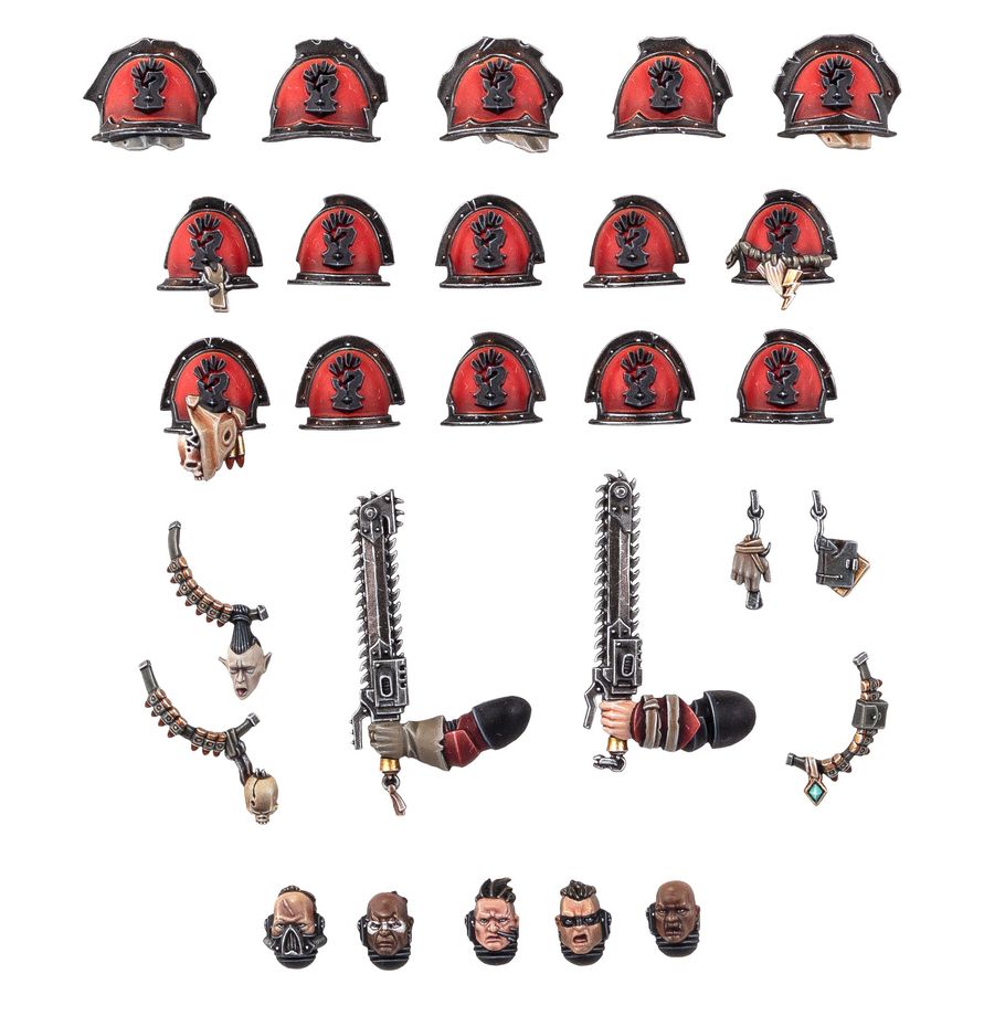 Warhammer 40k - Chaos Space Marines - Red Corsairs Upgrades and Transfers