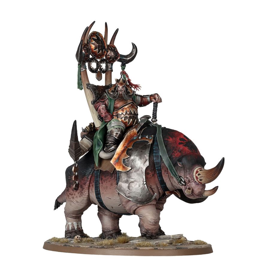 Warhammer: Age of Sigmar - Ogor Mawtribes - Morga the Mighty – Overtyrant / Tyrant on Glutthorn