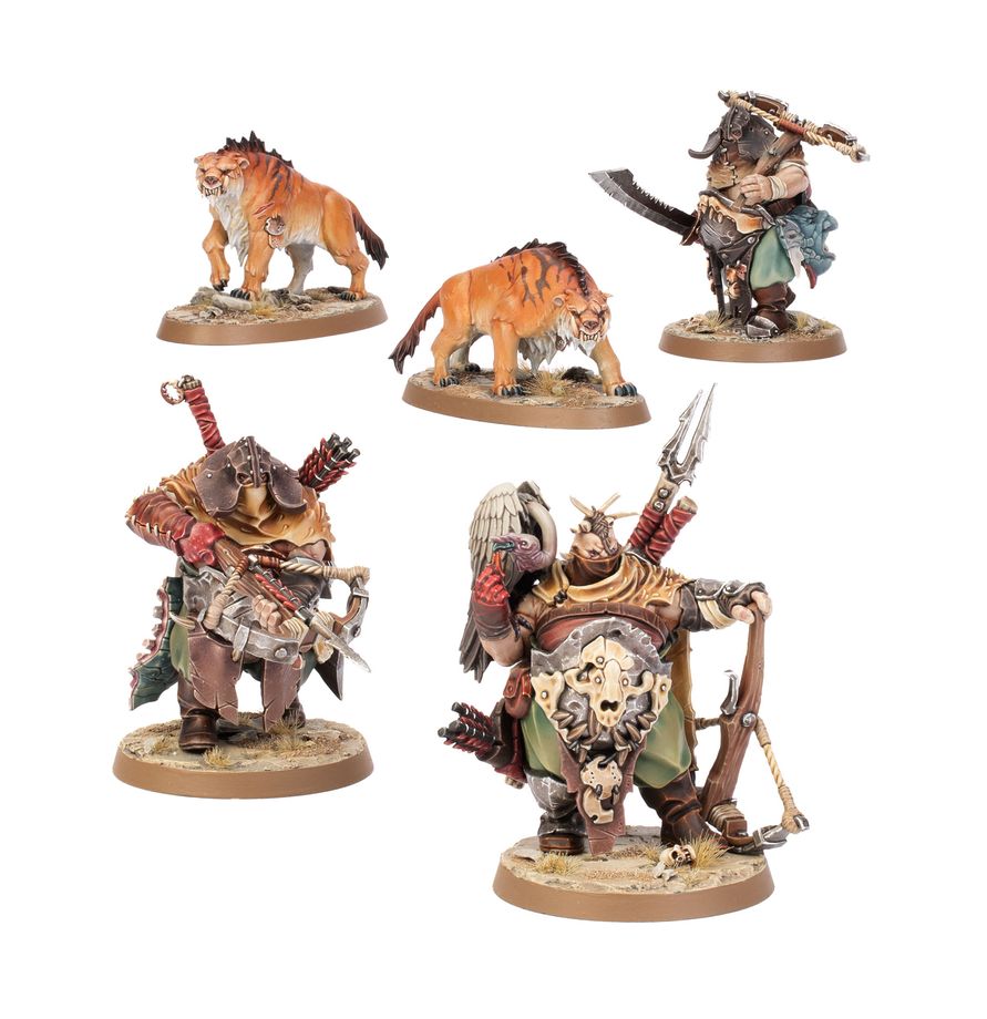 Warhammer: Age of Sigmar - Ogor Mawtribes - Hunters with Sabrefangs