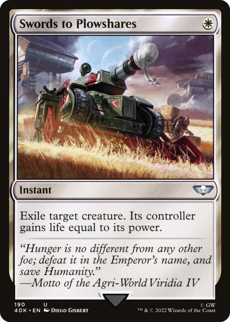 Swords to Plowshares [40K - 190]