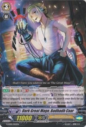 Dark Great Mage, Badhabh Caar (RRR Foil) (G-LD01/002EN) - G-Legend Deck Vol.1: The Dark