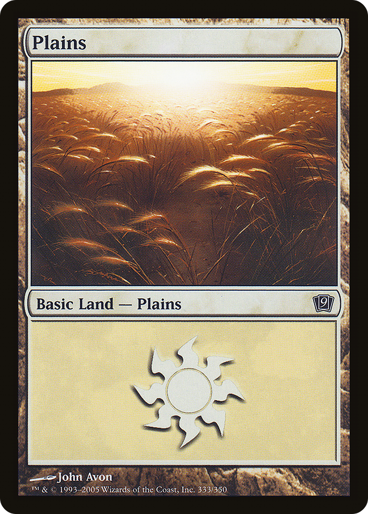 Plains (333) (9ED-333) - 9th Edition Foil