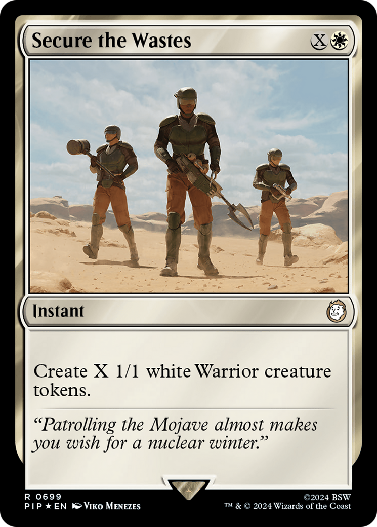 Secure the Wastes (Surge Foil) (PIP-699) - Fallout Foil