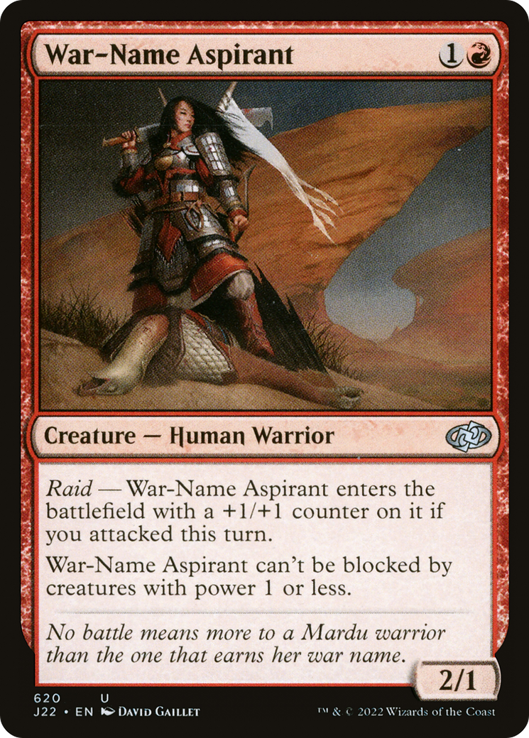 War-Name Aspirant [J22 - 620]