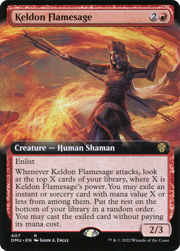 Keldon Flamesage (Extended Art) [DMU - 407]